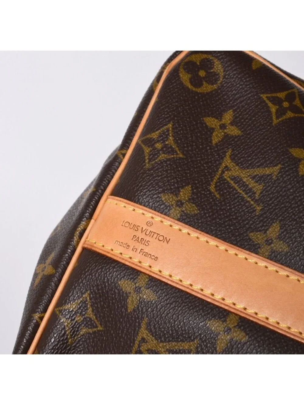 Louis Vuitton Boston Bag Keepall Bandouliere 45 Monogram Brown Gold
